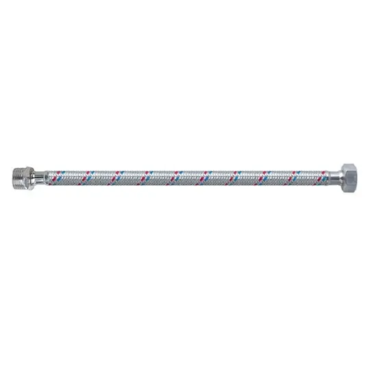 Flexibilis bekötőcső vízre, 1/2" holl. - 1/2" KM. - 20 cm (KB) Azonnal elérhető