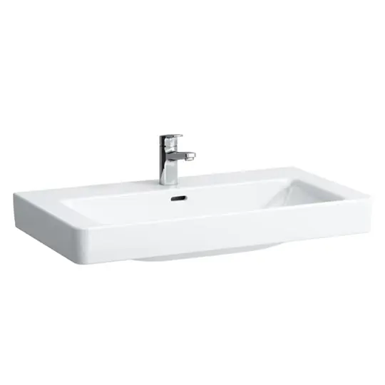 Végkiárusítás Laufen Pro S ráépíthető mosdó 85x46 cm, csaplyukkal és túlfolyóval