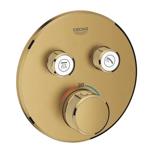 Grohe Grohtherm Smartcontrol, termosztátos színkészlet, 2 funkciós, kerek kialakítású, Brushed Cool Sunrise Vedd meg most