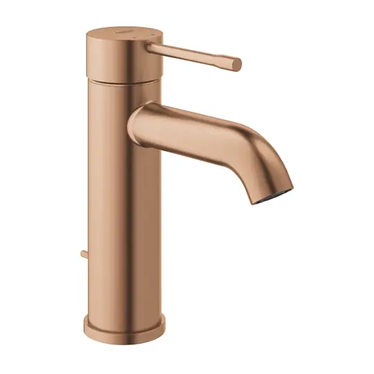 Kedvezményes ár Grohe Essence Egykaros mosdócsaptelep 1/2” S-es méret, húzórudas leeresztőgarnitúrával, matt/rózsaarany