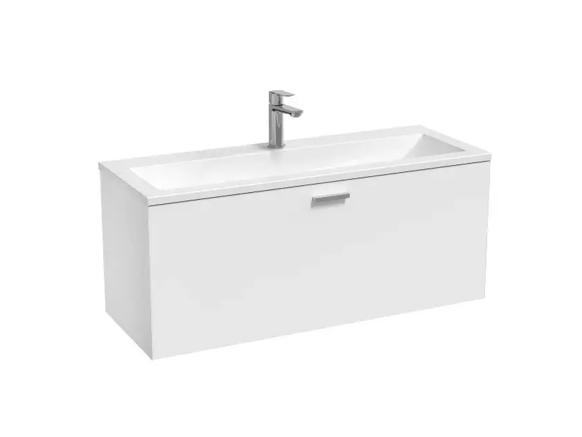 Szuper ajánlat Ravak Clear II - Mosdószekrény 80x38x40 cm, 1 fiókos, fényes fehér X000001642