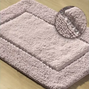Outlet Chic pamut fürdőszobaszőnyeg kristályokkal Rózsaszín 50x70 cm