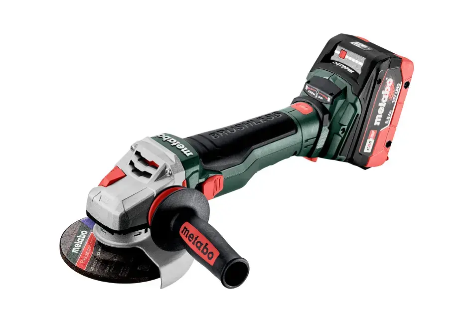 Árcsökkenés Metabo - 18V AKU sarokcsiszoló 125 mm, 2x akkumulátor 5,5 Ah LiHD, töltő 601730660