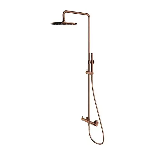 OMNIRES Y - Zuhanyszett csapteleppel, átmérő 25 cm, réz Y1244MCP Expressz kézbesítés