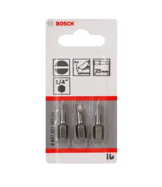 Bosch - Bitkészlet S0,5x4, hossza 25 mm, 3 db 2607001457 Bestseller