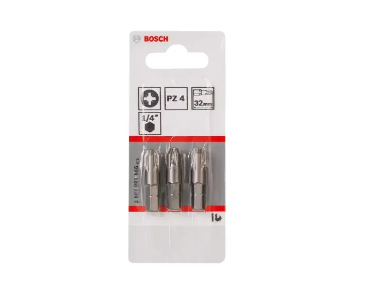 Bosch - PZ4 bitkészlet, hossza 32 mm, 3 db 2607001566 Legnépszerűbb