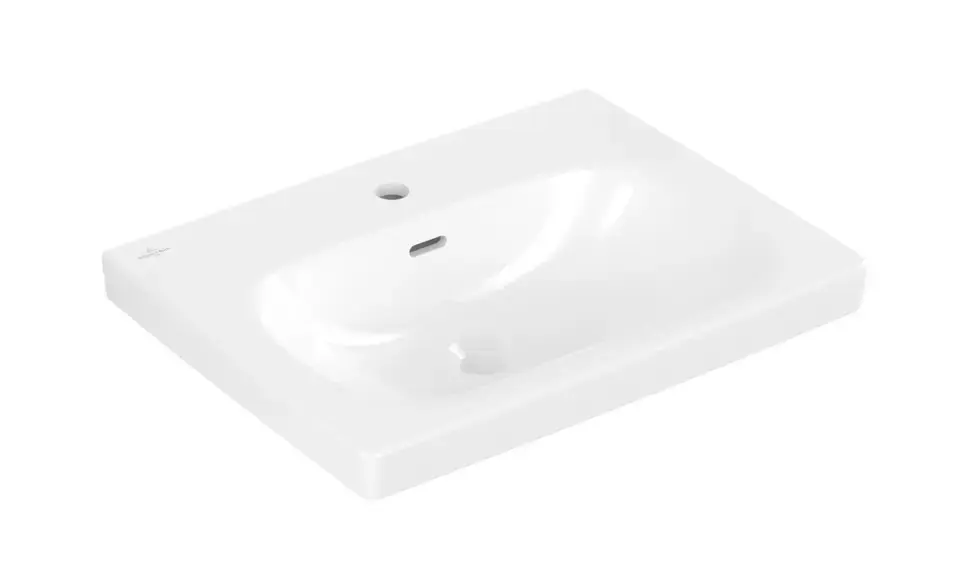 Vedd meg most Villeroy & Boch Skyla - Mosdókagyló 60x46 cm, túlfolyóval, csaptelepnyílással, CeramicPlus, alpesi fehér 5A5160R1