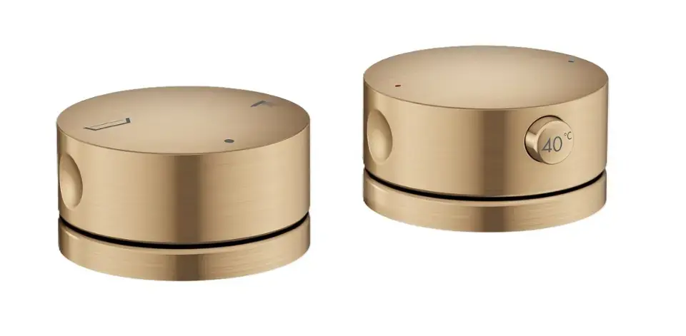 Axor One - Termosztátos kádcsaptelep, 2 nyílásos beépítés, szálcsiszolt bronz 48470140 Csak ma
