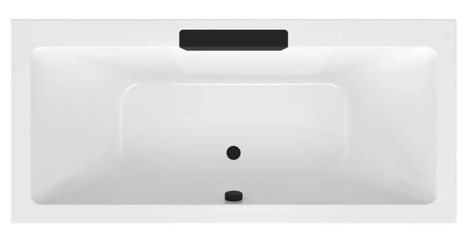Polysan - Fürdőkád 185x85 cm, fehér/fekete 73836.102 Bestseller