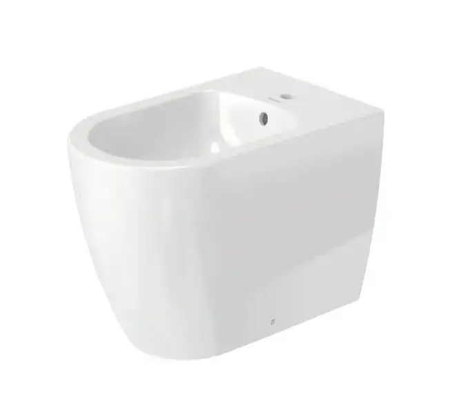 Utolsó esély Duravit ME by Starck - Álló bidé, túlfolyóval, csapfurattal, DuraShield, matt fehér 228910AC00