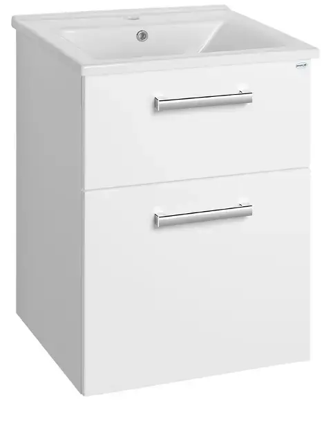Aqualine Vega - Mosdószekrény 515x726x436 mm, 2x fiókos, fehér VG053 Ajánlat