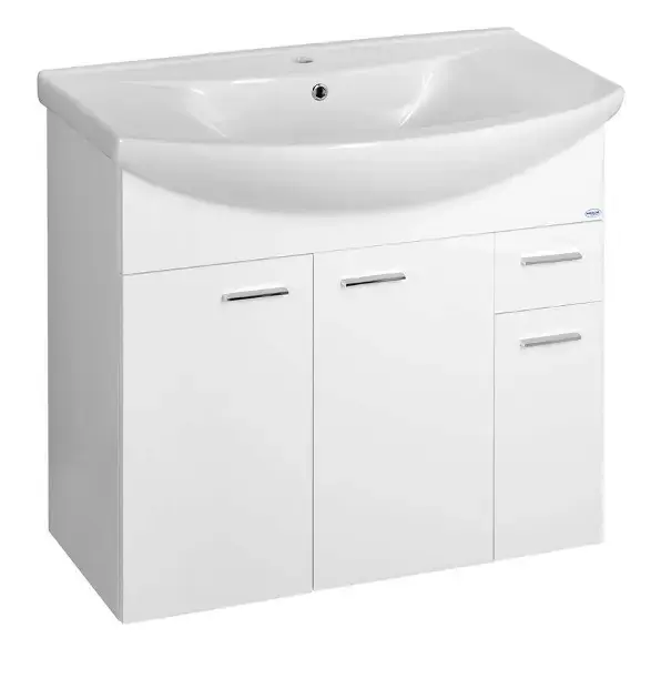 Aqualine Zoja - Mosdókagylószekrény 825x740x343 mm, fehér 51083A Kiárusítás