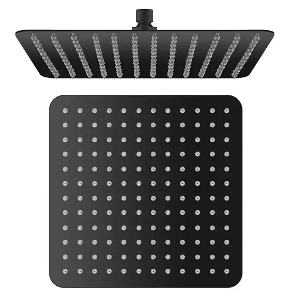 Sapho Slim - Felső zuhanyzó, 300x300 mm, matt fekete SL101 Vásárlói kedvenc