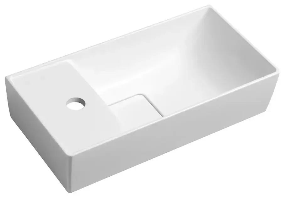 Sapho Small - Mosdókagyló Maxx 470x240 mm, balra, fehér MX475 Olcsó