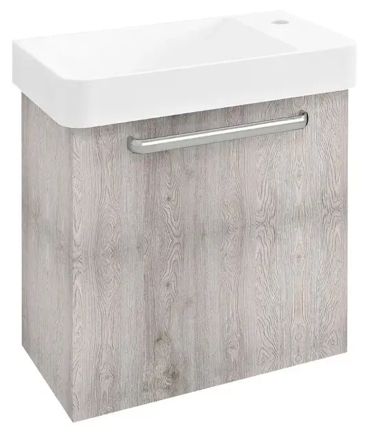 Sapho Latus - Mosdószekrény 510x500x280 mm, tölgyfa Mocca LT080-1212 Árcsökkenés