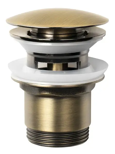 Aqualine - Mosdókagyló kifolyó, ClickClack, bronz TF7001A Gyors kiszállítás
