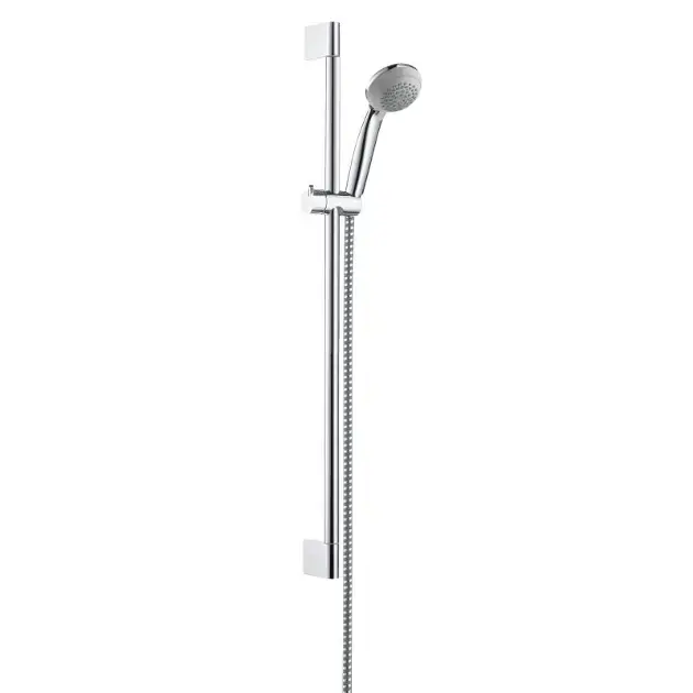 Outlet Hansgrohe Crometta 85 - Zuhanyfej, rúd és tömlő szett, zöld 6 l/min, krómozott 27652000