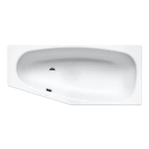Kiárusítás Kaldewei Advantage - Aszimmetrikus kád Mini balra 832, 1570x750/500 mm, csúszásgátló, Perl-Effect, fehér 224830003001
