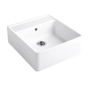 Vedd meg most Villeroy & Boch - Kerámia mosogató 630x595 mm, lefolyóval, CeramicPlus, alpesi fehér 632062R1