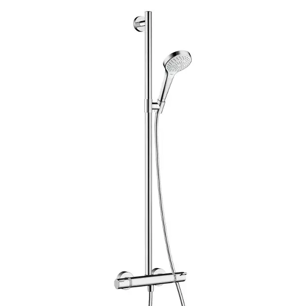 Szuper ajánlat Hansgrohe Croma Select S - Zuhanyszett SemiPipe Multi termosztáttal, fehér/króm 27247400