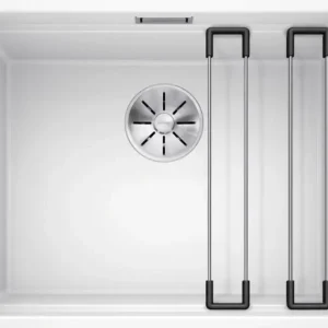 Csak ma Blanco Etagon 500 - Silgranit mosogató, 527x427 mm, futókkal, fehér színben 526346