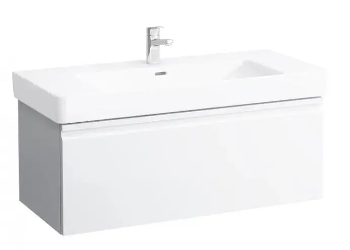 Laufen Pro S - Mosdószekrény, 1010x450x390 mm, 1 fiókos, fényes fehér H4835510964751 Csak ma