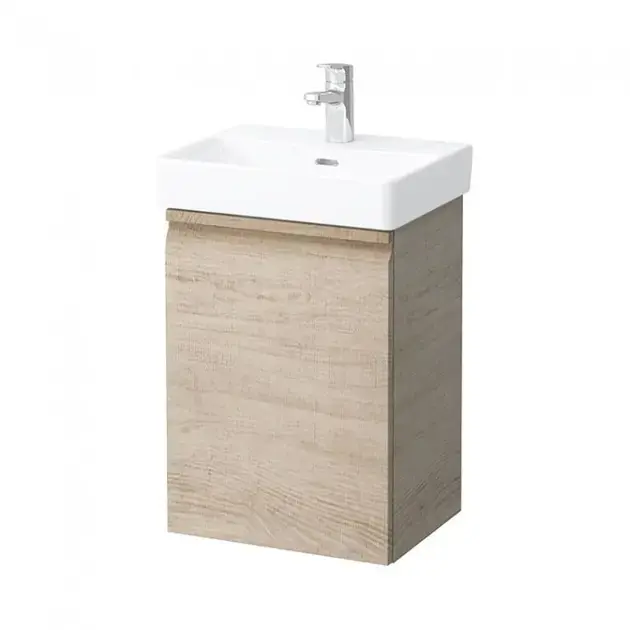 Laufen Pro S - Mosdószekrény ajtóval, 415x320x580 mm, jobb oldali zsanérokkal, világos tölgyfa H4833020964791 Gyors kiszállítás
