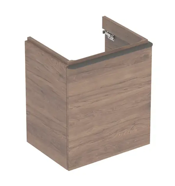 Csak ma Geberit Smyle Square - Mosdószekrény, 536x433x617 mm, 1 ajtó, zsanérok balra, dió/balra 500.366.JR.1