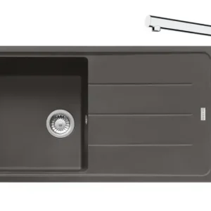 Franke - Konyhai szett G264ŠB, BFG 611 illatos mosogató és FS 3230.031 keverő, pala szürke/króm 114.0720.164 Legjobb ár