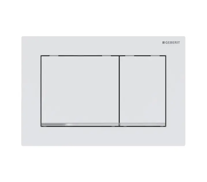 Geberit Omega20 - Süllyesztett vezérlés, matt fehér/fényes króm 115.080.JT.1 Népszerű