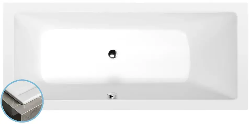 Polysan - Fürdőkád 1700x750x390 mm, fehér 71709S Outlet